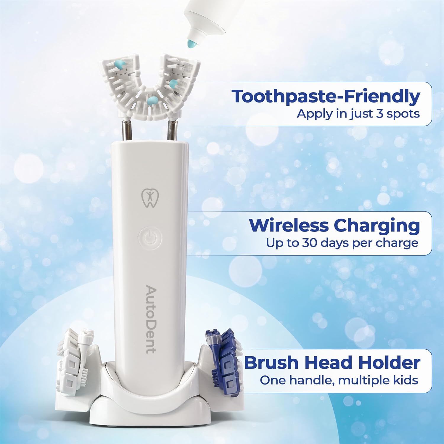 Kids Electric Toothbrush Ages 6–12 – Brushes Your Child’s Teeth Automatically, Patented Mechanical Motion