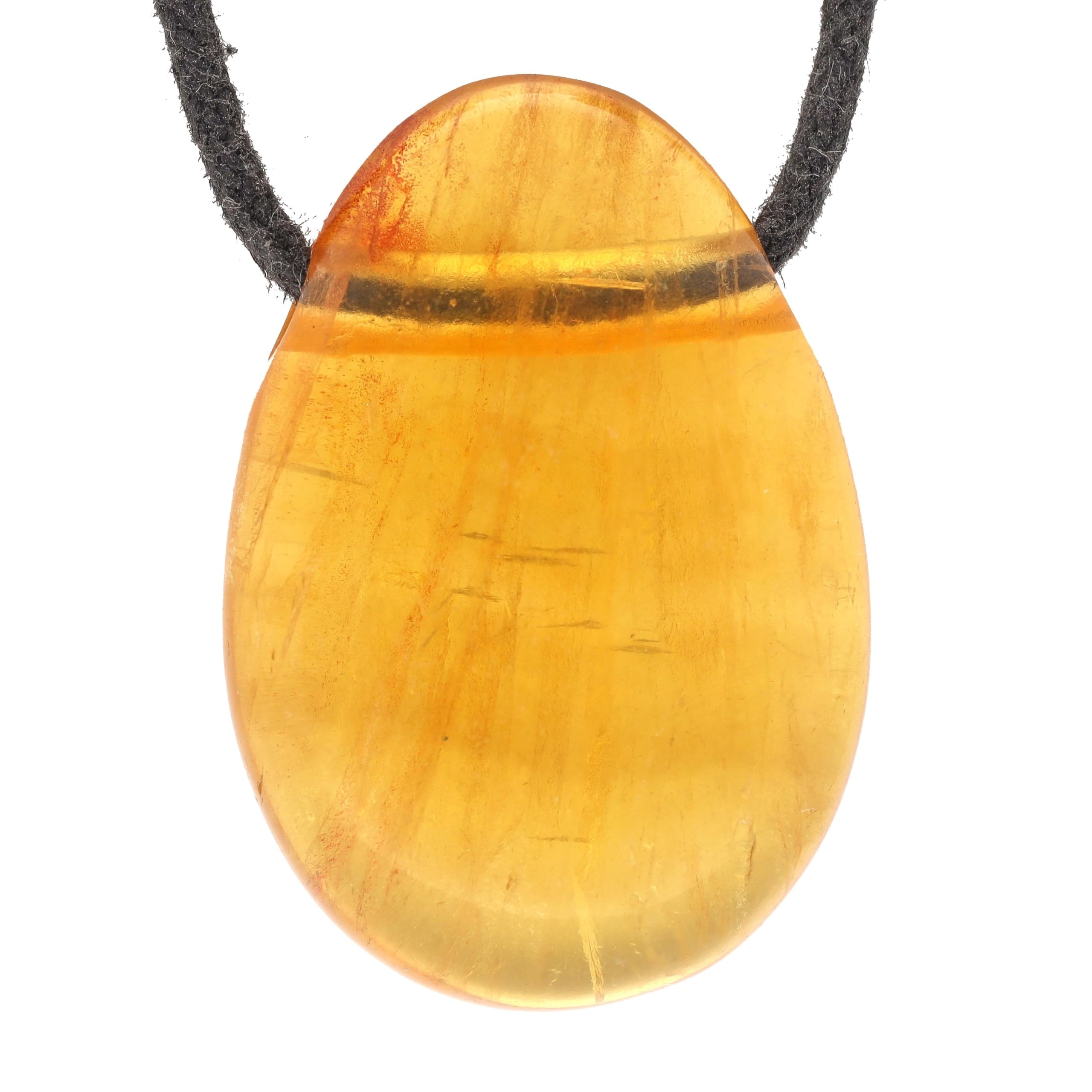 Lebensquelle Plus Rzadkie wisiorki z bawełnianym sznurkiem | Zestaw naszyjnika z kamienia naturalnego | Wisiorek z prawdziwego minerału | Wisiorek w kształcie kropli foratov, 3cm, Kamień szlachetny
