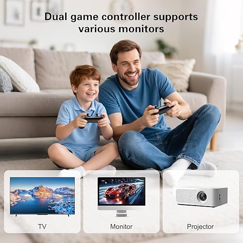 Miniatura 4 de New Retro Gaming Console,Video Games Built-in 20,000+Classic Games,15 Classic Emulators,4K HDMl Output and 2.4GHz Game Stick Pro,Plug & Play