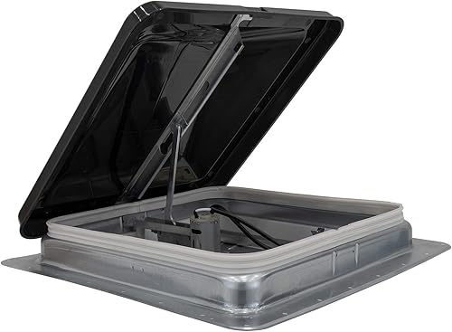 Miniatura 2 de HENG'S INDUSTRIES Respiradero universal para techo con tapa de humo de 14 pulgadas con ventilador de 12 V y 12 voltios 74112 - No incluye anillo de