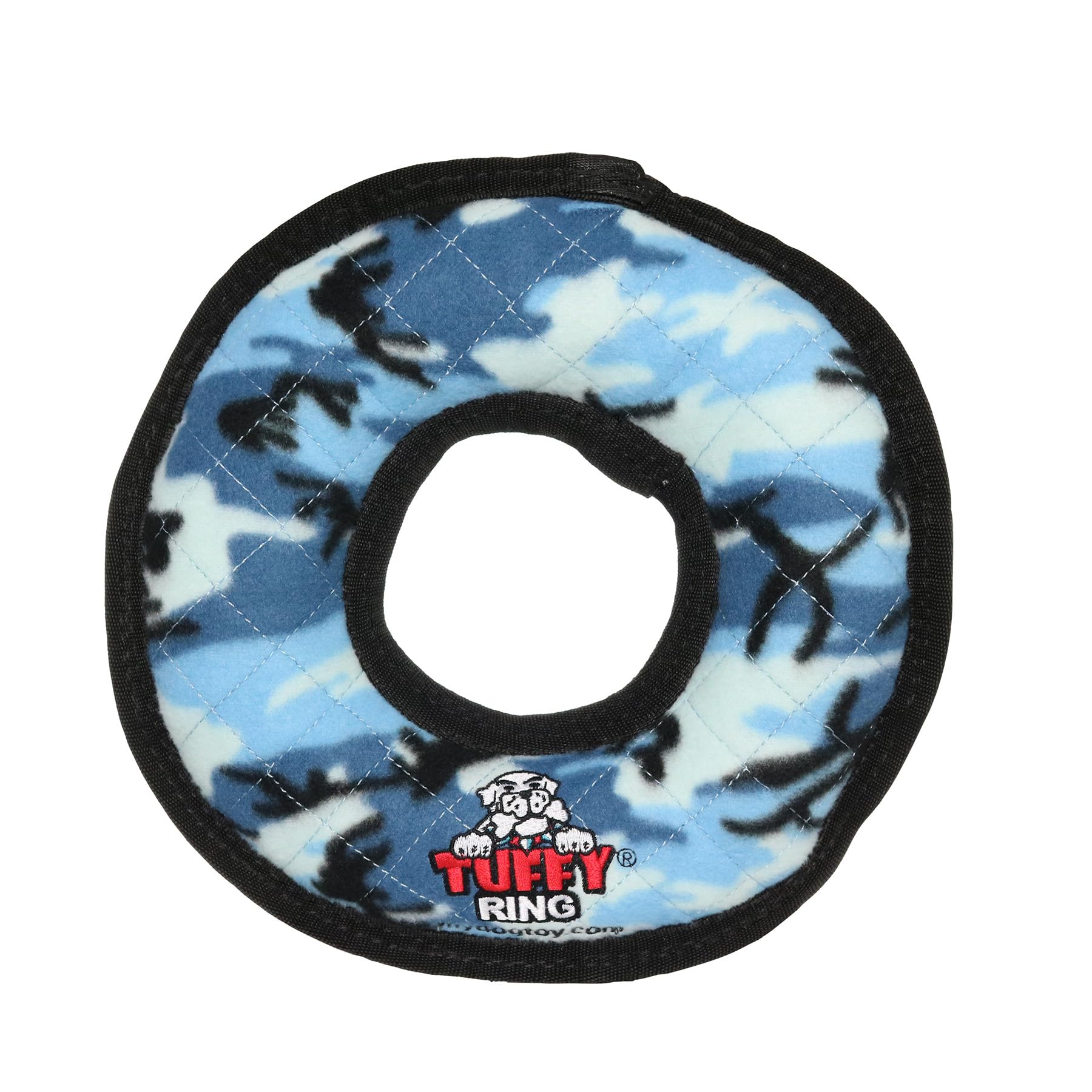 TUFFY Ultimate Ring, Durable Dog Toy (Regular, Camo Blue)
