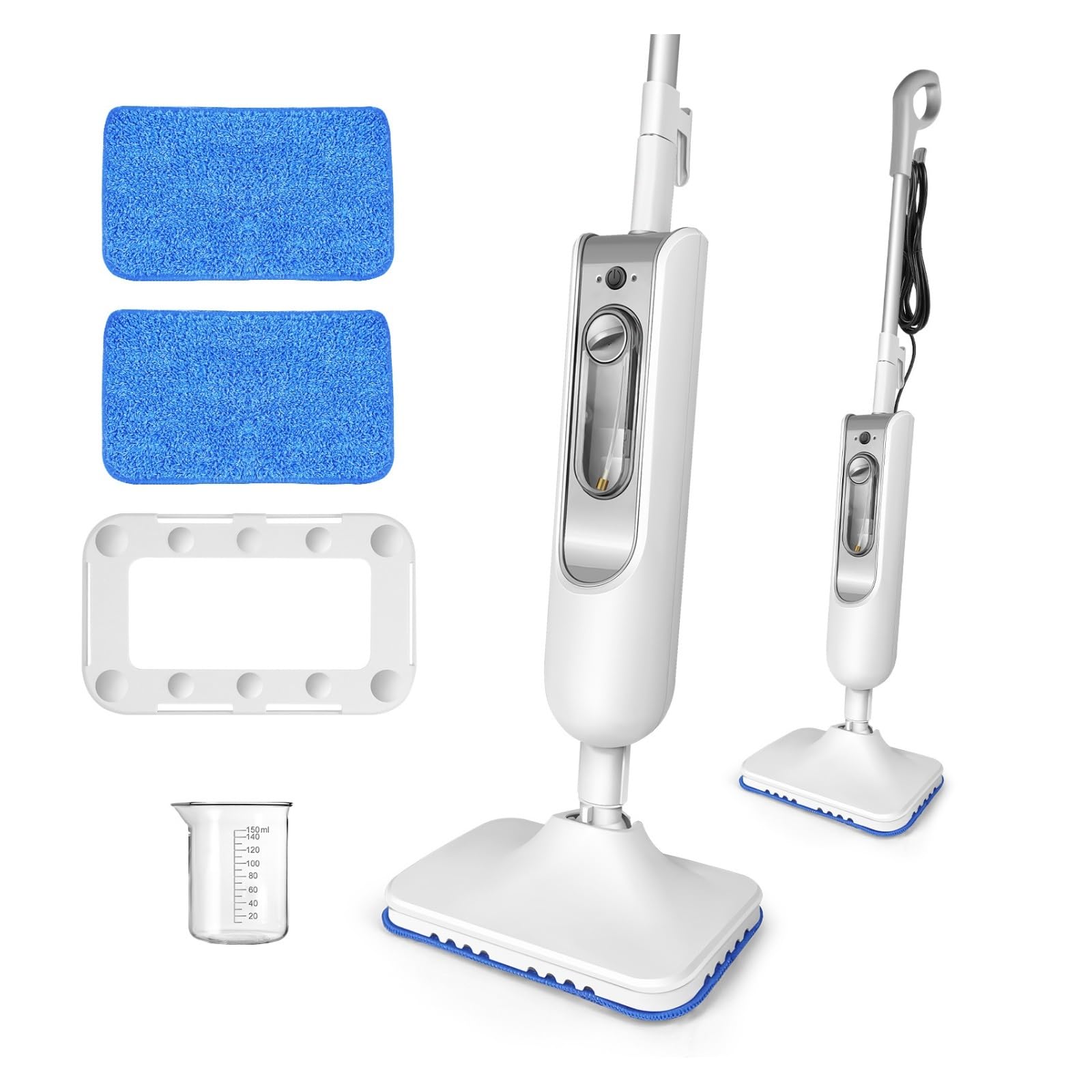 NGTFDCP Handheld Steam Cleaner, Steam Mop And Removable Cleaner, Floor Steamer For Laminate Carpet Hardwood Grout Tile Marble for Home, Car, Floor