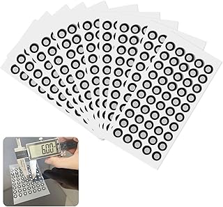 NIYATA 560 Stück 3D Scan Marker 3 mm, Punkte Aufkleber für 3D Scanner, Optische Tracking Marker für Präzise 3D Bewegungsanalyse, Reverse Engineering, Inspektion