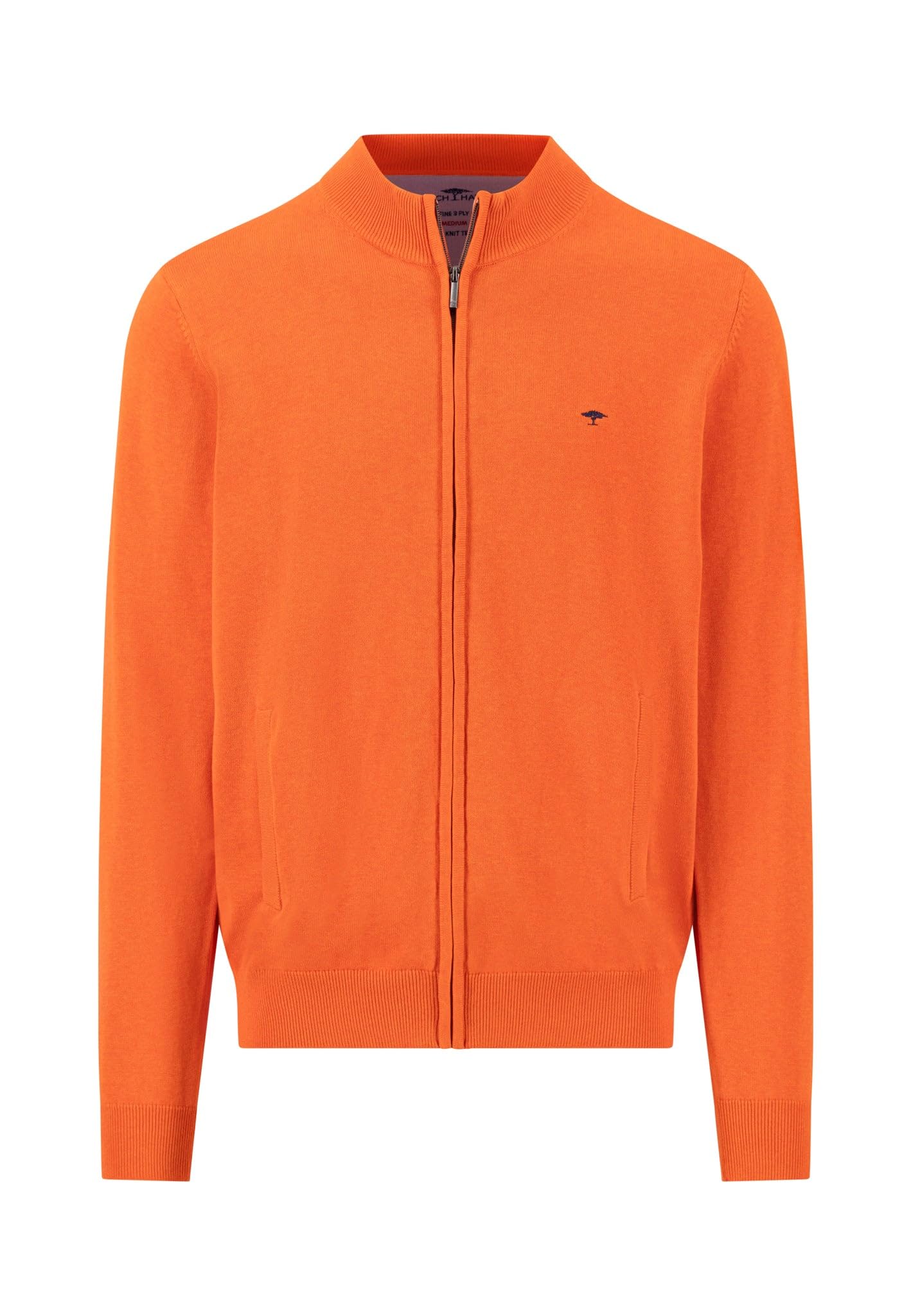 FYNCH-HATTON Strick-Cardigan aus Baumwolle mit Reißverschluss im Casual-Fit