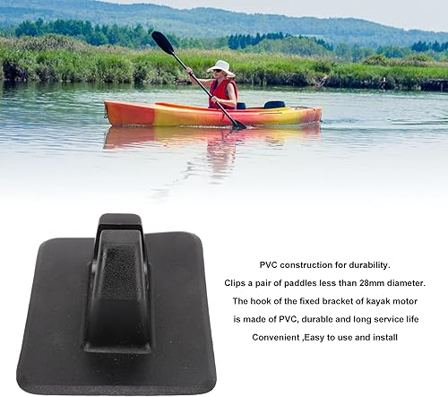 Miniatura 9 de Clips de soporte de paleta de kayak, 5 unids kayak remo clips de plástico inflable barco paddle titular clip Keeper