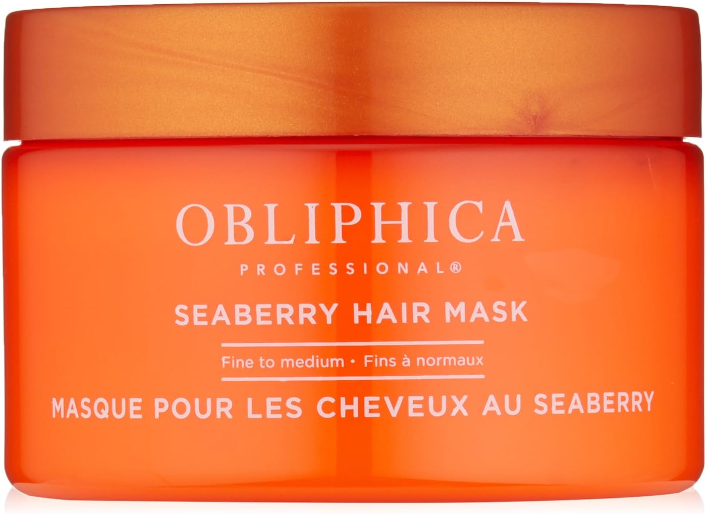 Obliphica Seaberry Hair Mask - Deep Conditioning Hydrating Treatment for Dry and Damaged Hair - Fine, Frizzy, and Color-Treated Hair - 8.5 Ounce (Pack of 1)