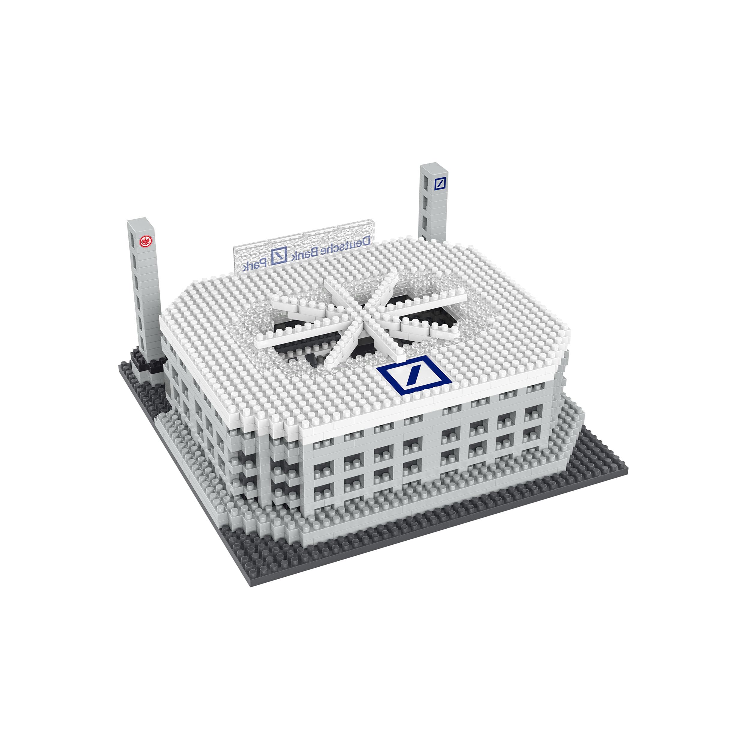 FOCO Produit sous Licence Officielle Eintracht Francfort Waldstadion Deutsche Bank Park BRXLZ Mini Stade 3D Bricks Jouet de Construction Modèle