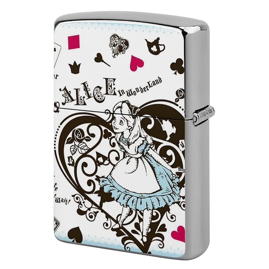 Amazon.co.jp: Alice in Wonderland Lighter Case, ZIPPO Cum