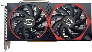 51RISC GeForce GTX 1660 Super Graphics Card, 6GB GDDR6 192-Bit Video Card PCIe 3.0 x16 DP HDMI DVI Display Gaming PC GPU