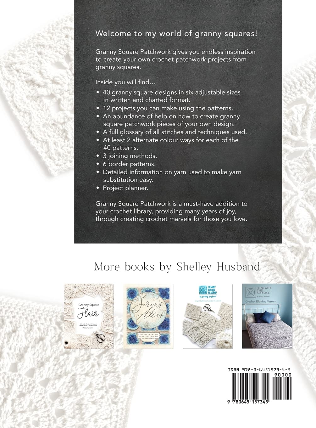 Granny Square Patchwork UK Terms Edition: 40 Crochet Granny Square Patterns to Mix and Match with Endless Patchworking Possibilities      Hardcover – July 16, 2021