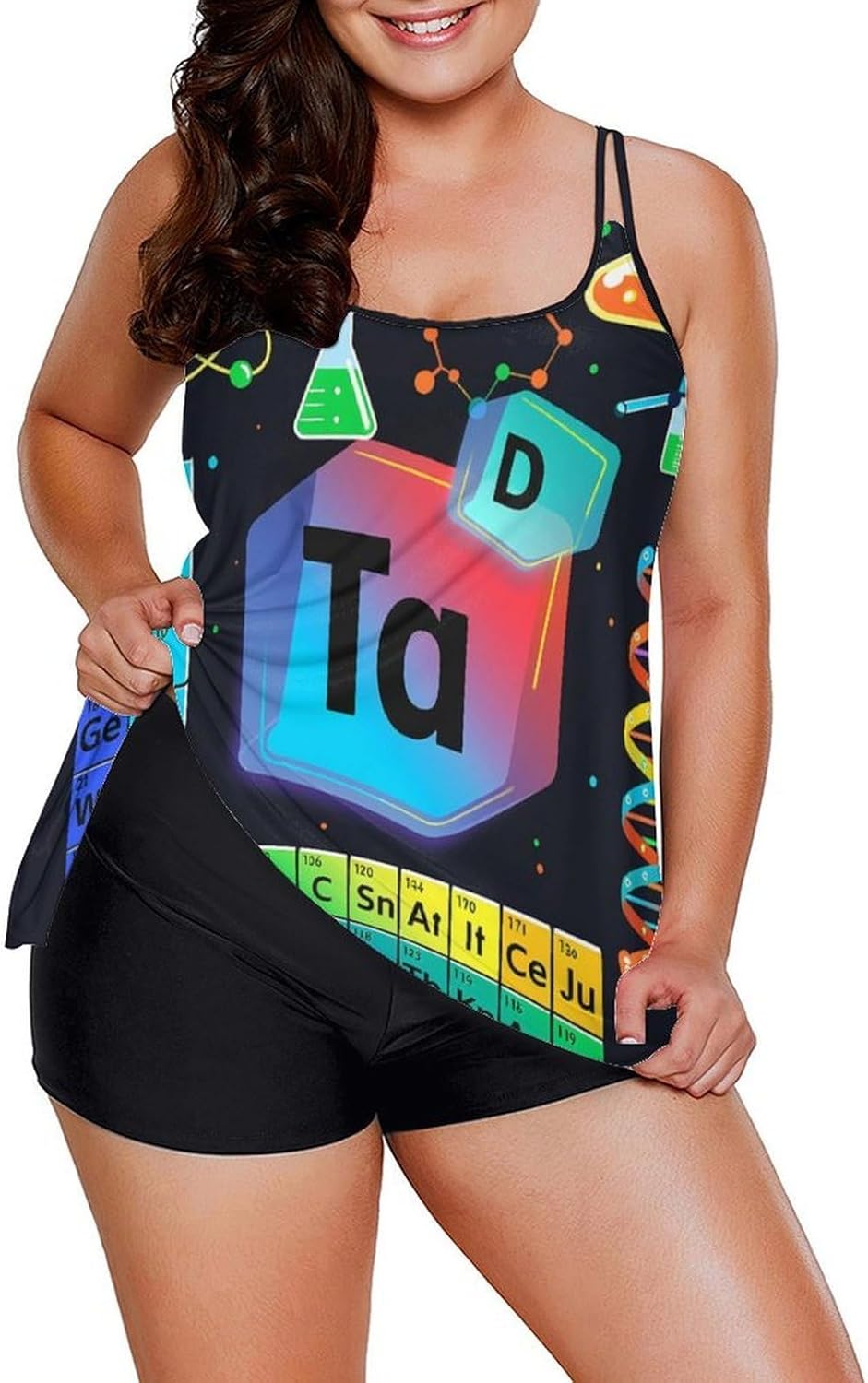 Two Piece Swimsuit for All Women, Halter Neck Monokini Bathing Suit