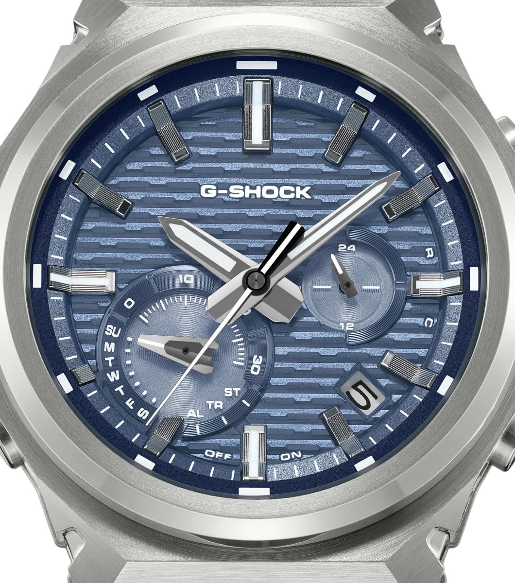 Casio G-Shock GST-B1000-2AER - Reloj para hombre con esfera azul y correa negra