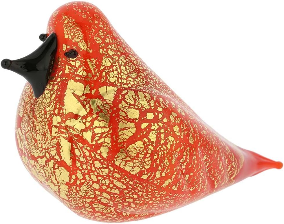 Glass Of Venice Murano Glass Bird - Orange