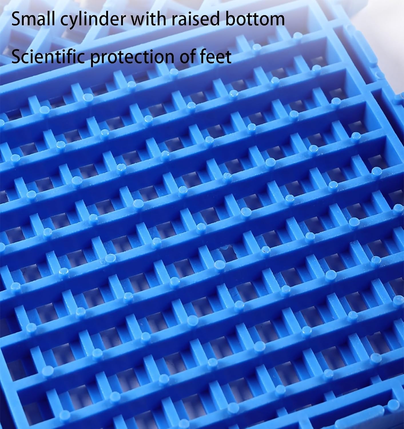 滑り止めゴムマット - 25x25cm PVCマット、排水穴付きスイミングプールフロアマット、モジュラーインターロッキングタイルマッ