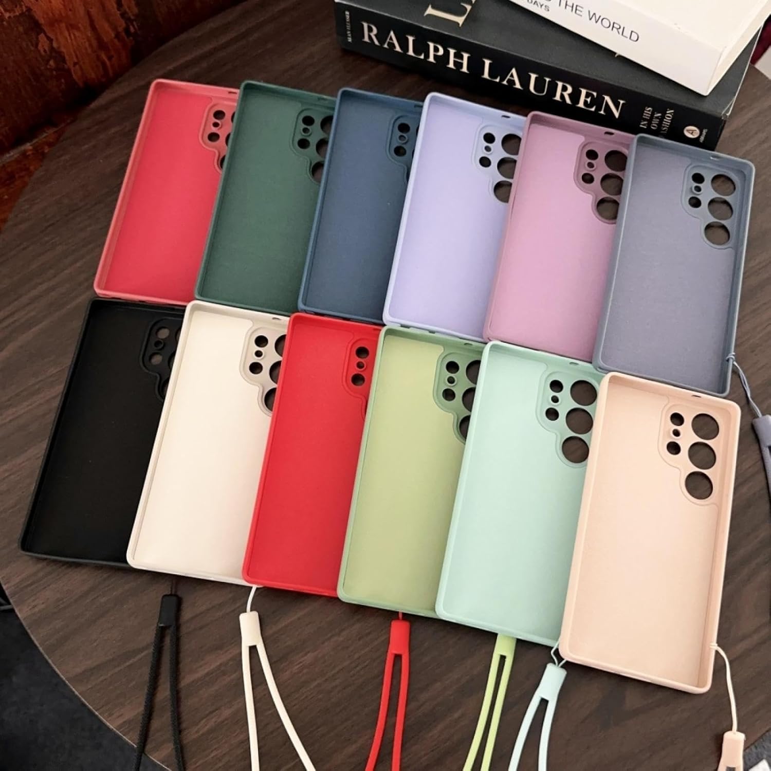 Ring Holder Magnetic Phone Case for Samsung Galaxy S25 S24 S23 S22 Ultra S21 S24 Fe A55 A35 A25 A15 Wristband Liquid Silicone Case(for Galaxy S23/Grass Purple)