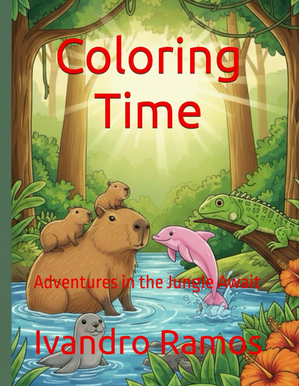 Coloring Time: Adventures in the Jungle Await