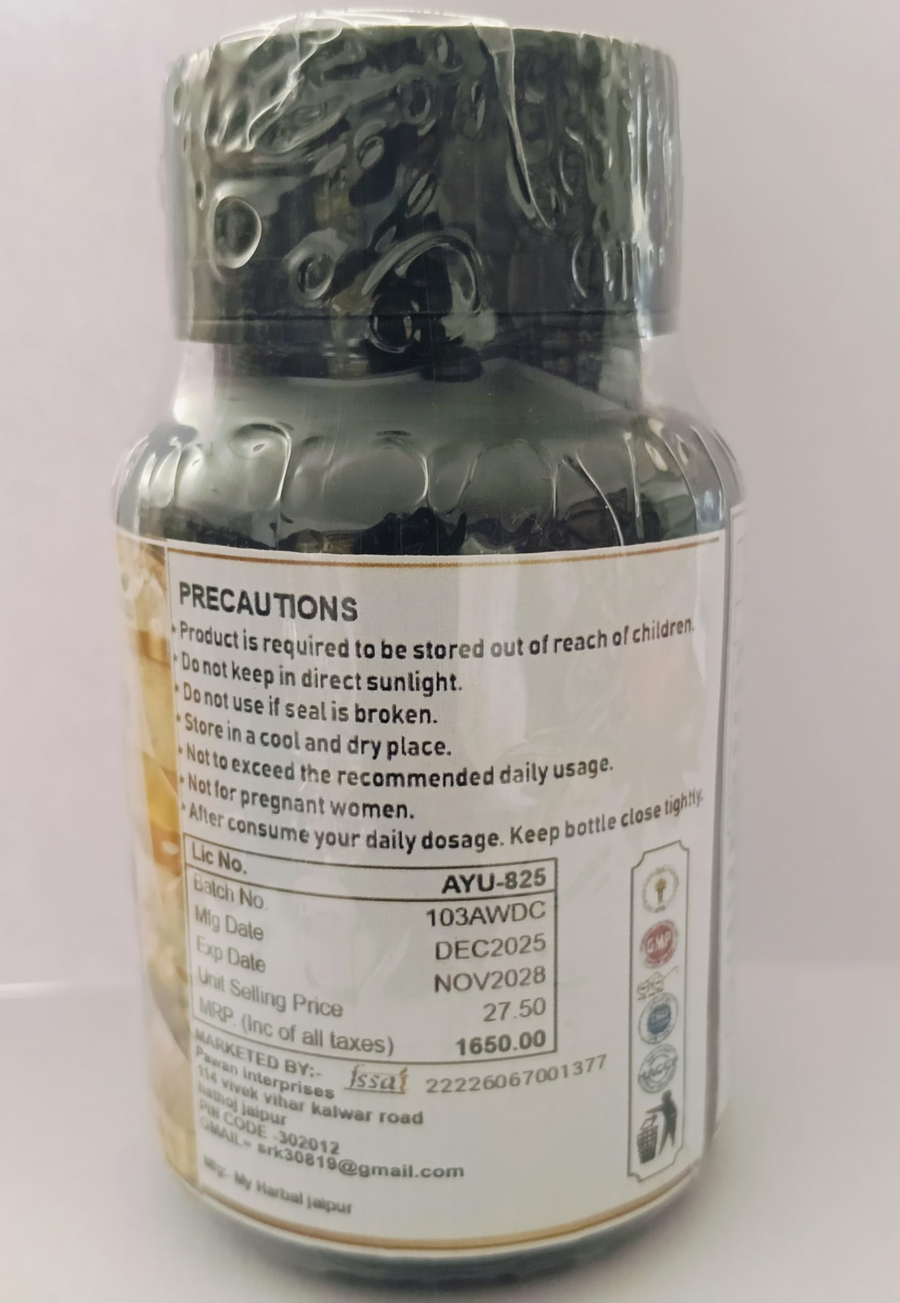 Aurvedic Himalayan Organics capsule Testosterone Booster Supplement for Men capsule - 800mg+ | With Ashwagandha, Shilajit, Kaunch Beej, Musli, Gokshura, Ginseng, Gold Bhasma & 17+ Ayurvedic Herbs | Boost Strength, Stamina, Energy & Muscle Growth | Pre & Post Workout Supplement - 30 veg capsule — Amazon image 4