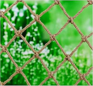 Hemp Rope Net Protection Net (6mm*10cm) Safety Net: Hemp Rope Net Made Of Natural Materials, Used For Indoor And Outdoor Sports, Family Netting Style, Moderate Size 2*2M Hemp Net(Size:5*6m（16*20ft）)