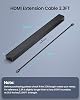 Cable Extensor HDMI 8K Silkland 3.3 pies, Extensor HDMI 2.1, 8K@60Hz 4K@120Hz | Adaptador HDMI macho a hembra, soporta 48Gbps, 3D, HDR, eARC, compatible con Fire Stick Roku TV Blu-Ray PC Laptop PS5/4 Xbox 7