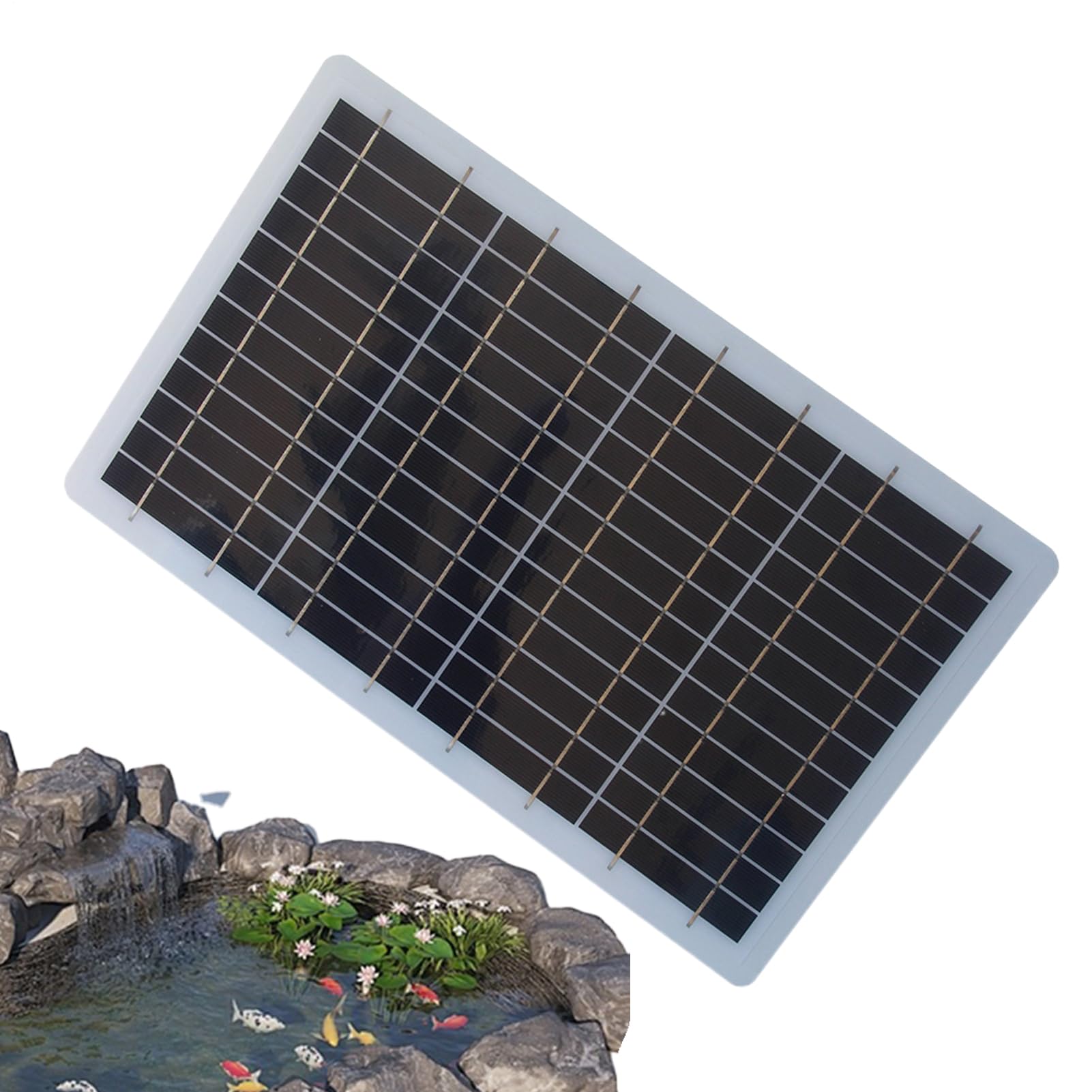 Panneau solaire 50W stable et résistant aux intempéries pour jardin