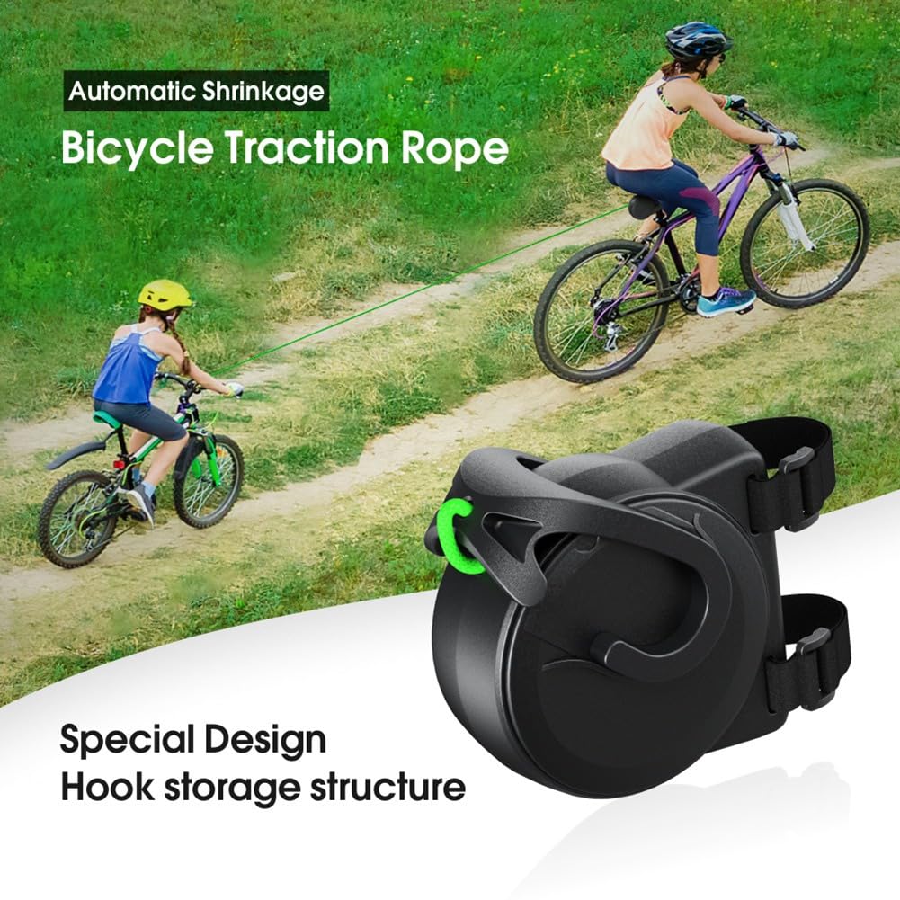 Laisse de Vélo pour Enfants, Système de Traction de Vélo pour Enfants, Laisse Rétractable, Conduite Facile, Vélo pour Enfants Sûr