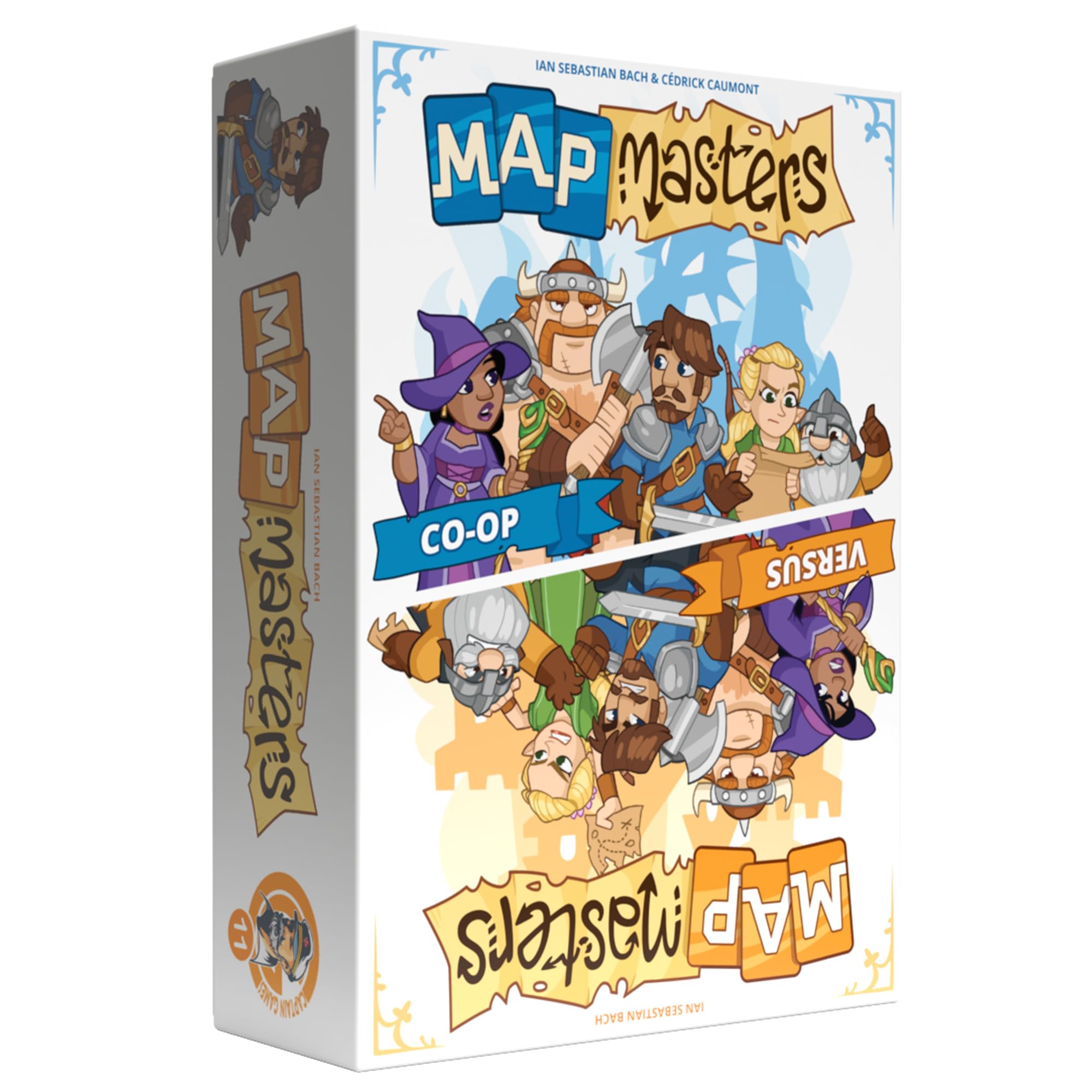 Captain Games | Map Masters | Board Game | Ages 10+ | 1-5 Players | 45 Minutes Playing Time