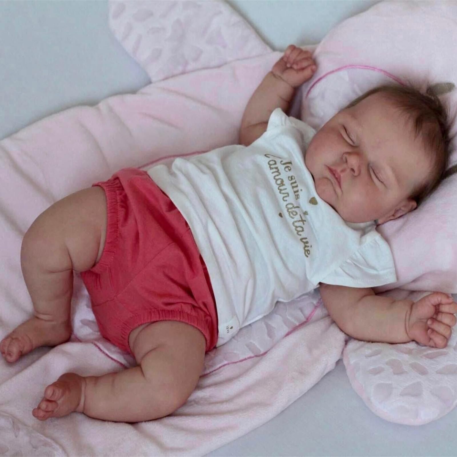 Reborn Baby Junge 19 Zoll 50 cm Lebensechte Babypuppen Weichkörper mit Haaren Baby Puppe, Babypuppen wie Echt für Kinder ab 3 Jahre