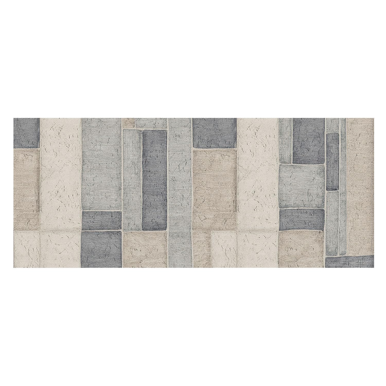 Papel pintado textil tejido no tejido de mosaico geométrico 250x104 para decoración de pared