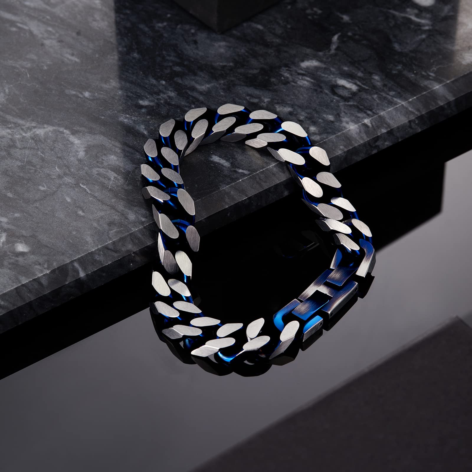 Bracciale Uomo Acciaio Inox Braccialetto Bracciali Uomo Catena Cubana