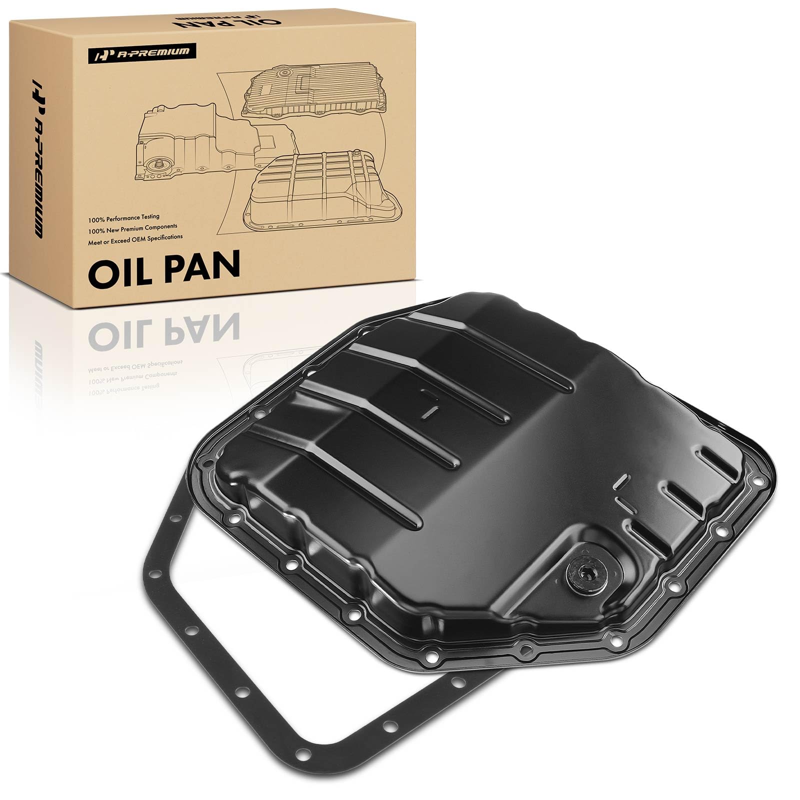 Amazon.com: A-Premium Transmission Oil Pan with Drain Plug