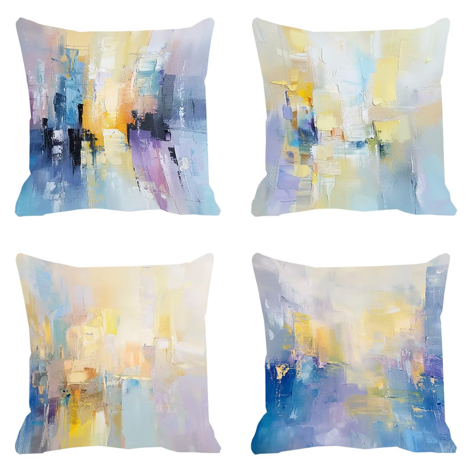 Housse de coussin 50x50cm bleu impermeable fini les coussins de jardin mouilles