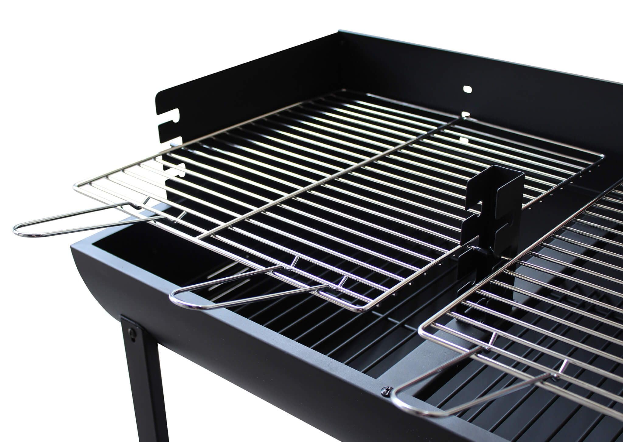 Barbecue a carbonella con ruote da campeggio grigliata di design americano