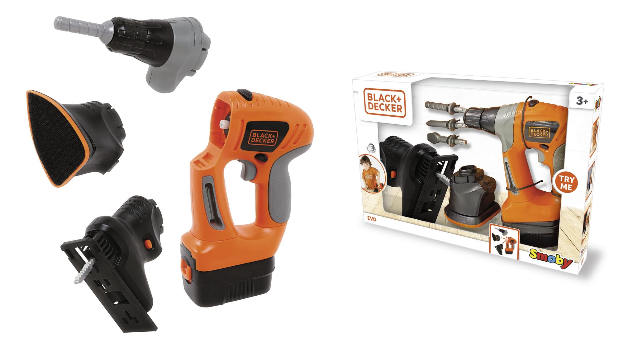 Smoby Black+Decker Evo - Strumento 3 In 1-image