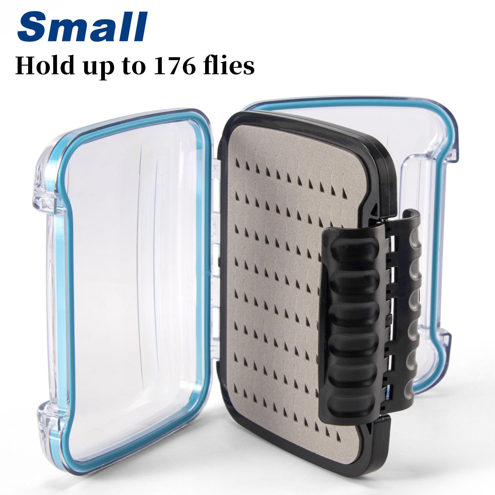 Dr.Fish Fly Fishing Box Flies Case Jig Box Waterproof Lightweight ABS Plastic Streamer Fly Box Double Sided Deep Slot Transparent Lid Clear Fly Holder Case for Storage Size S - Image 3