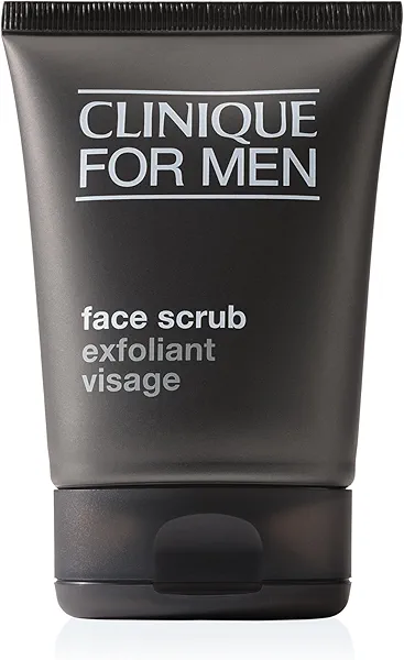 Clinique For Men Exfoliating + Cleansing Face Scrub With Salicylic Acid | Gentle For Daily Use | For All Skin Types, 3.4 Fl Oz