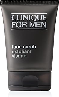 Clinique For Men Exfoliating + Cleansing Face Scrub With Salicylic Acid With Silica | Gentle For Daily Use | Preps For Shaving | For All Skin Types, 3.4 Fl Oz