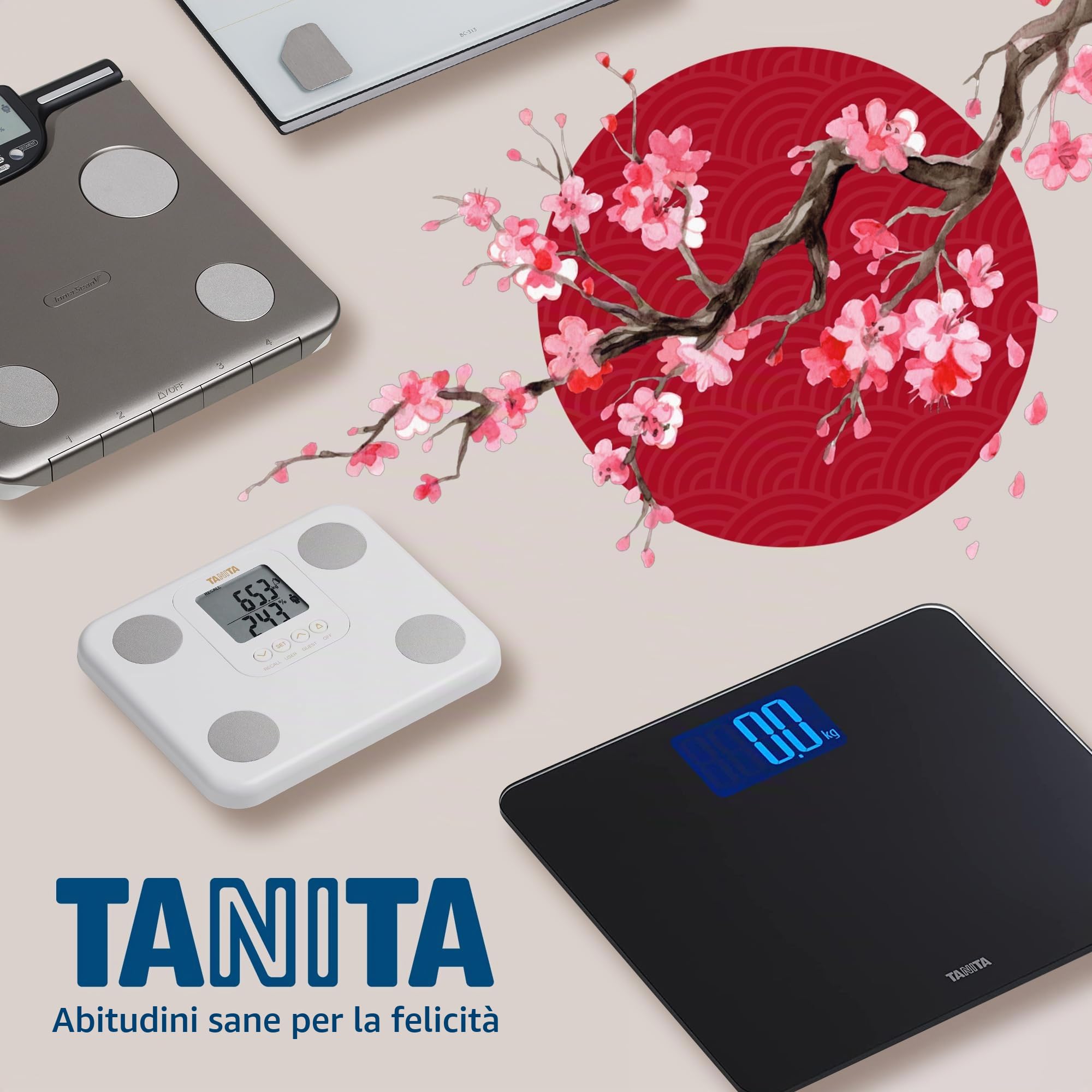 TANITA HD-395 Bilancia Pesapersone Digitale Classica Bianca