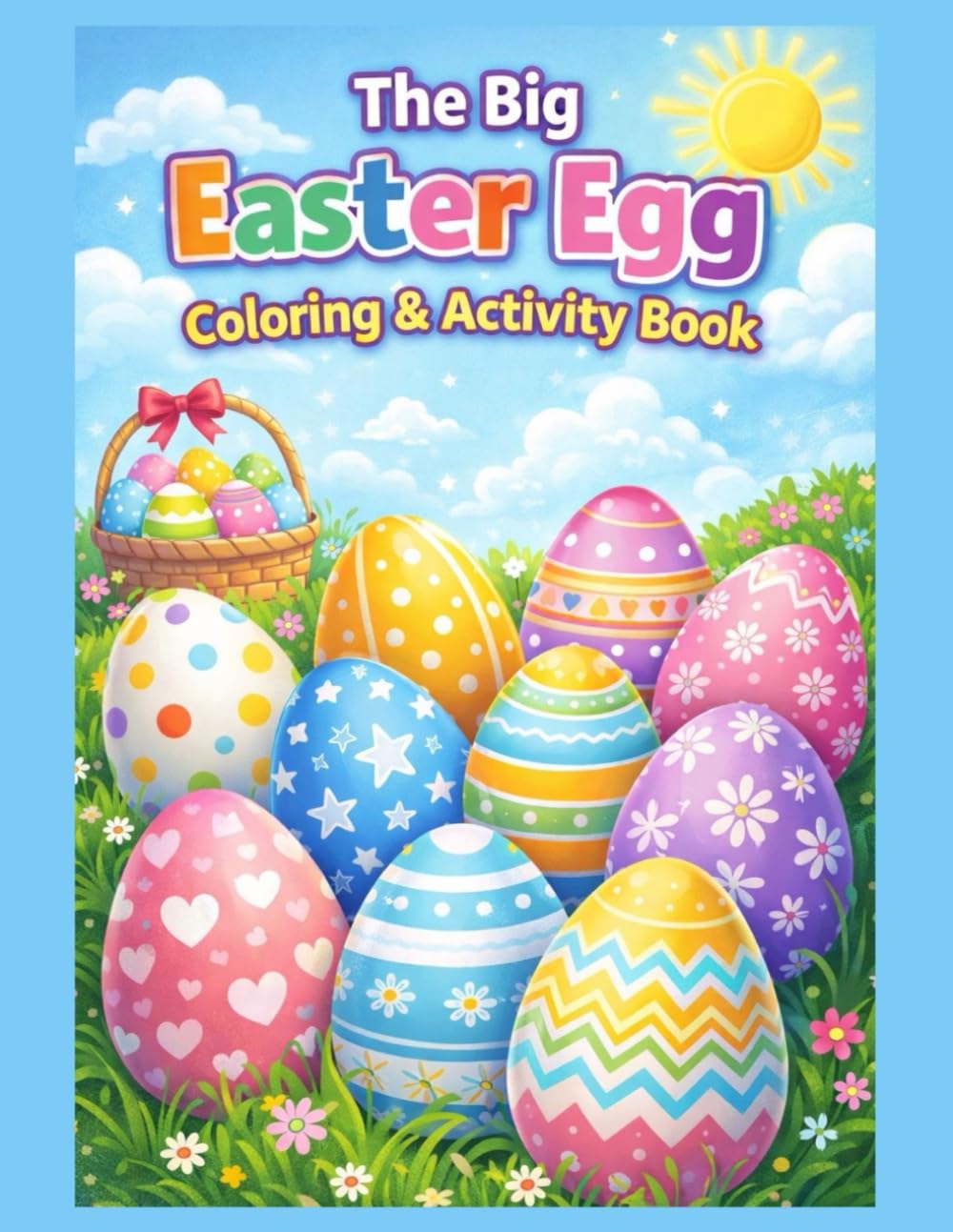 THE BIG EASTER EGG COLORING & ACTIVITY BOOK: FUN EASTER COLORING PAGES ,DOT-DOT,PUZZLES FOR KIDS AGES. 3-8