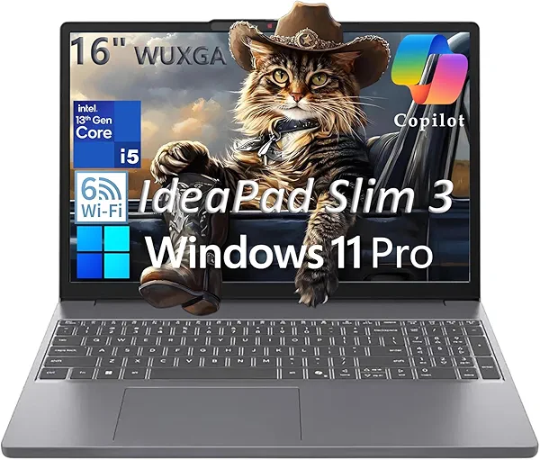 Lenovo IdeaPad 16" FHD+ Laptop Computer for Home Student Business, Intel 8-Core i5-13420H (Beat i7-12650H), 16GB DDR5 RAM, 512GB PCIe SSD, WiFi 6, BT 5.2, Type-C, Luna Grey, Windows 11 Pro, BEF-ectoy