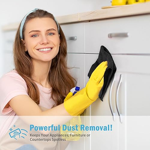 Miniatura 113 de AIDEA Paño de limpieza de microfibra, paquete de 24 toallas de microfibra suave para automóviles, trapos de limpieza absorbentes, paños de lavado