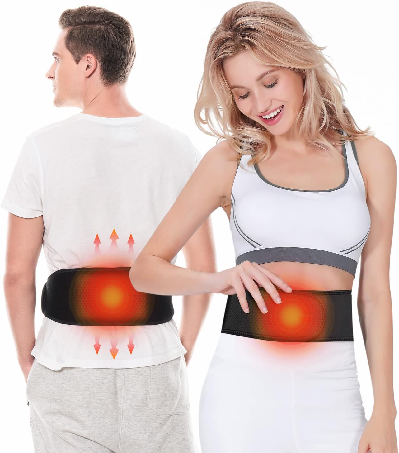 Electric Heated Waist Belt, Menstrual Heating Pad Cordless Heating Pad For Cramps With 3 Heat - View #12