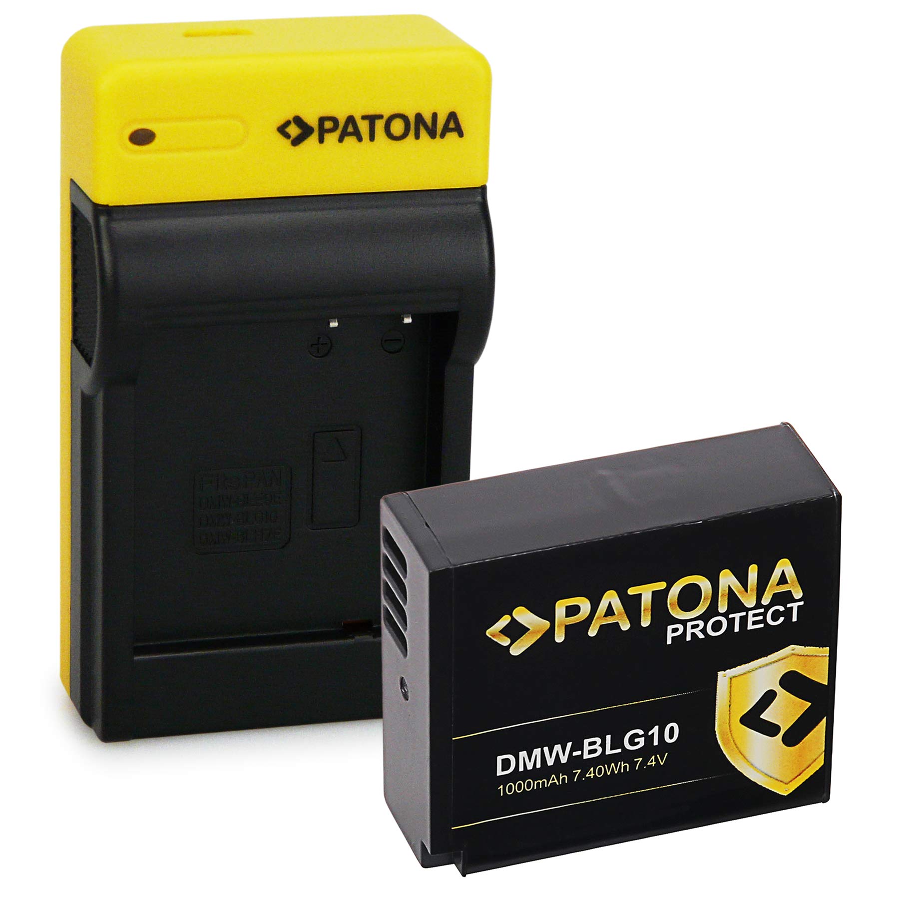 PATONA Slim Caricatore USB-C con Protect NTC Batteria Ricambio per Panasonic DMW-BLG10 BLG10E DMW-BLE9 BLE9E DMC-GF6 Compatibile con Panasonic DC-GX9 DMC-GF3 GF5 GF6 DMC-GX7 DMC-GX80 DMC-LX100