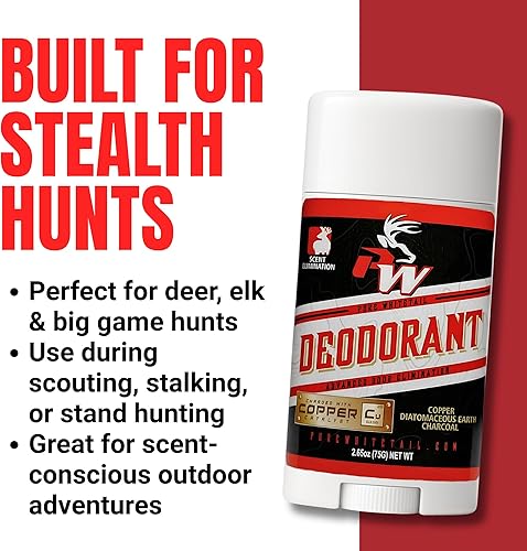 Miniatura 4 de Pure Whitetail Desodorante de eliminación de aromas desodoriza, elimina, destruye y mata olores no deseados para una caza sin olor