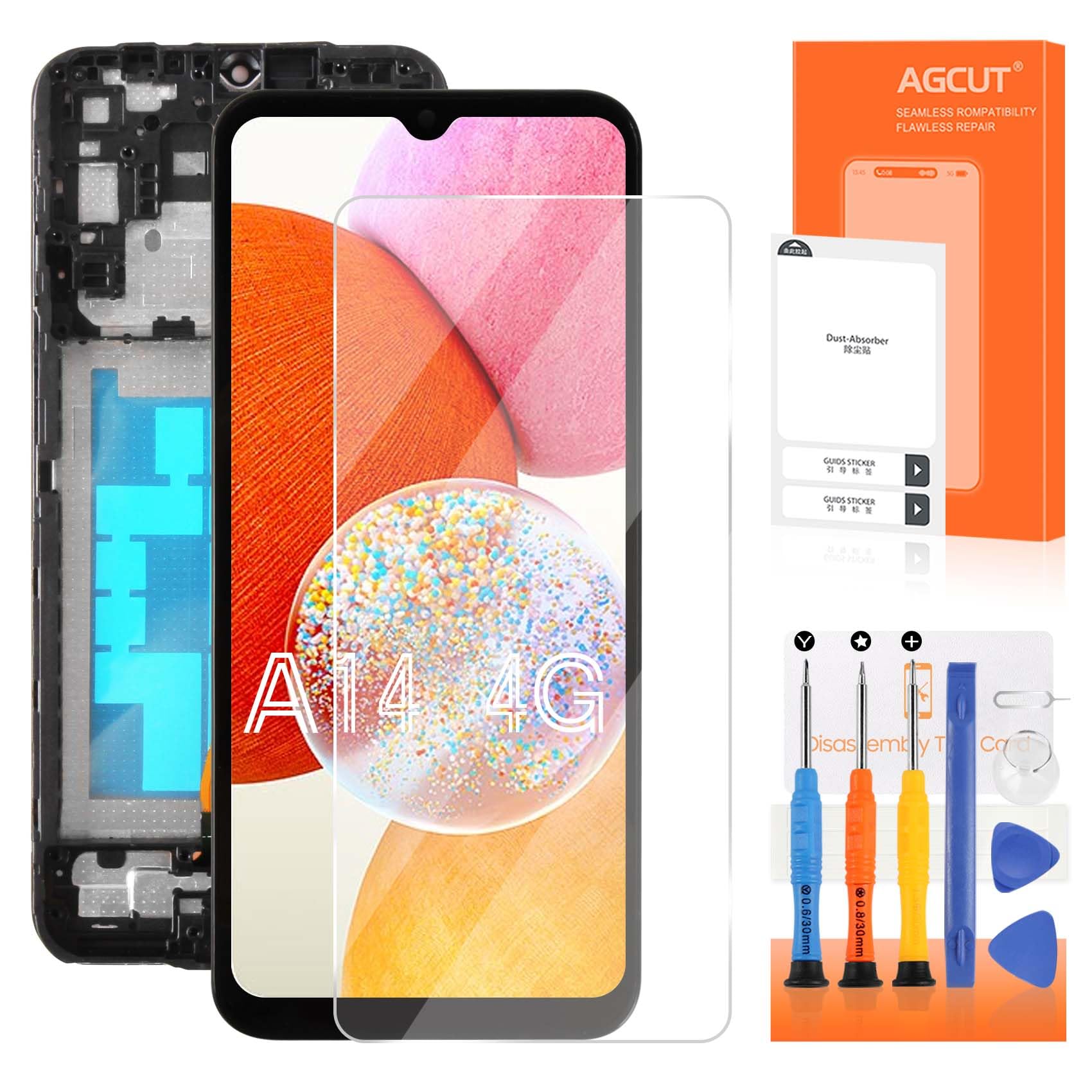 Écran Samsung A14 4G cassé solution de remplacement tactile LCD - 8
