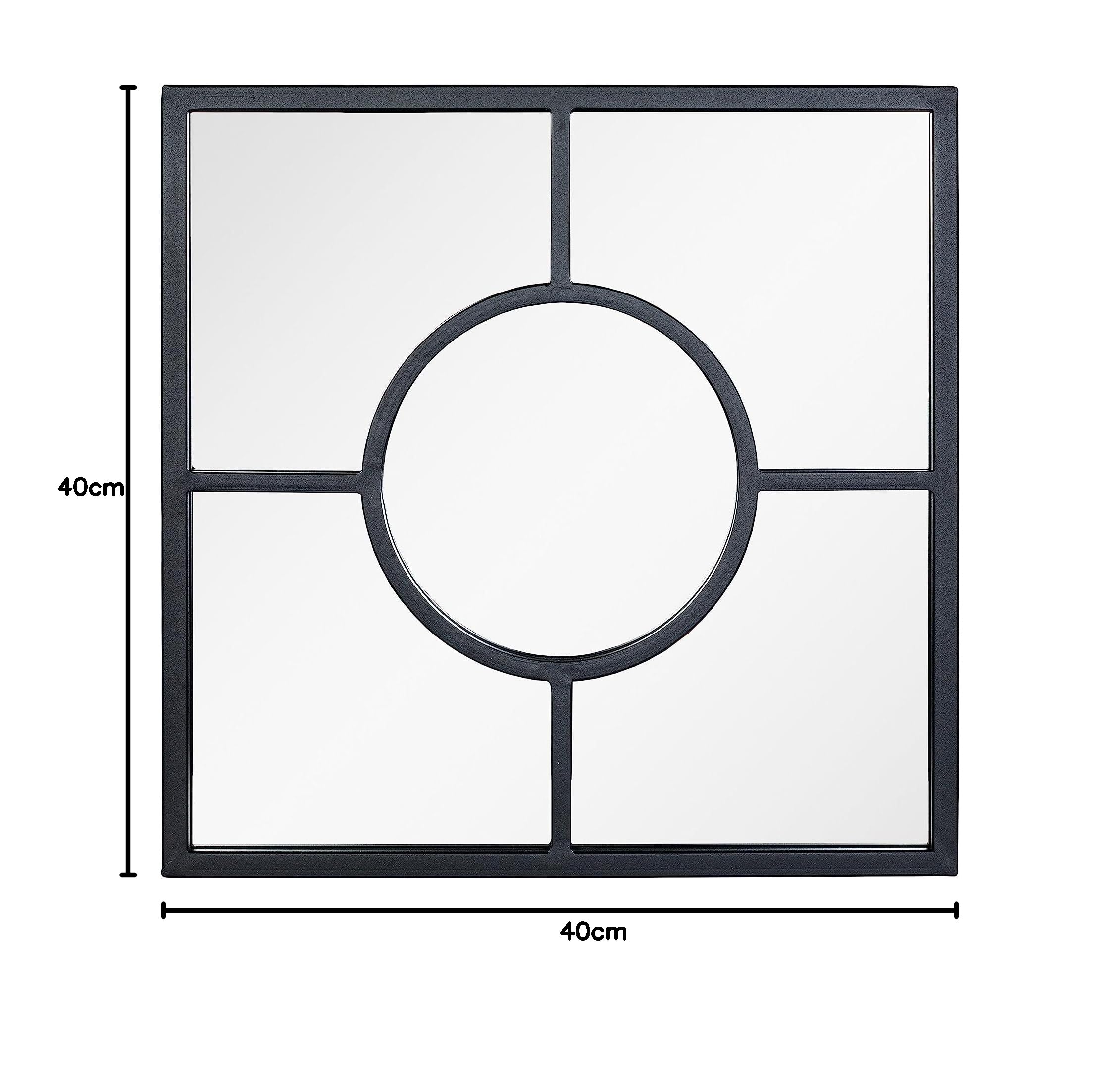 La Hacienda Aston & Wold Miroir de Jardin carré Noir