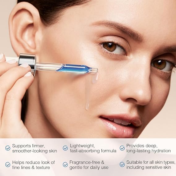 GHK-Cu Peptide Serum,Copper Peptides Serum for Face Deep Hydration, Helps Reduce the Look of Fine Lines & Wrinkles, Supports Skin Elasticity & Firmness for All Skin Types