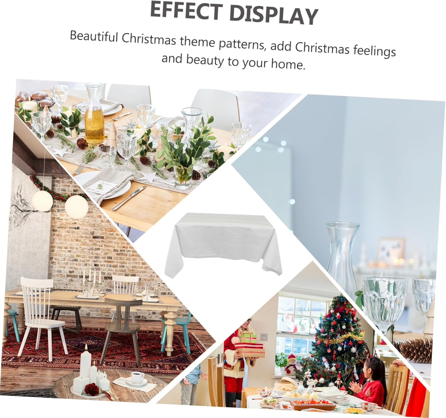 Unomor 10pcs Disposable Tablecloth Stain-Resistant Thickened Cover for Parties Picnics and Events Stripes