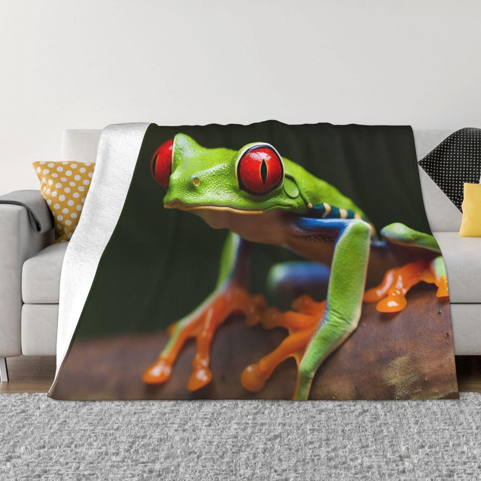 Couverture jeté de lit en flanelle 127x101 cm pour toutes saisons