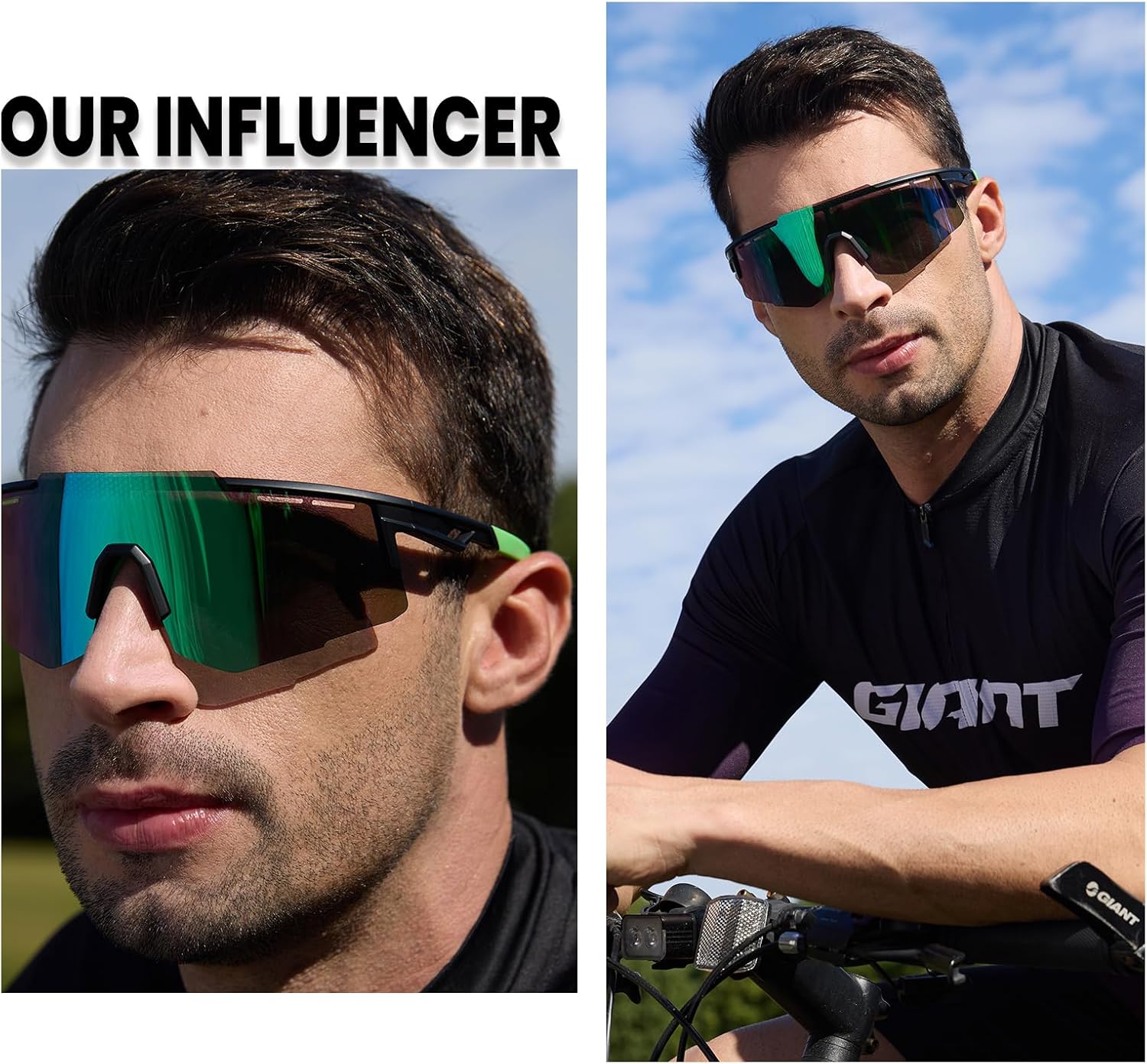 DUCO Polarized Sports Sunglasses for Men UV400 protection Shades Cycling Baseball Running Fishing Sun Glasses DC0030 - Image 2