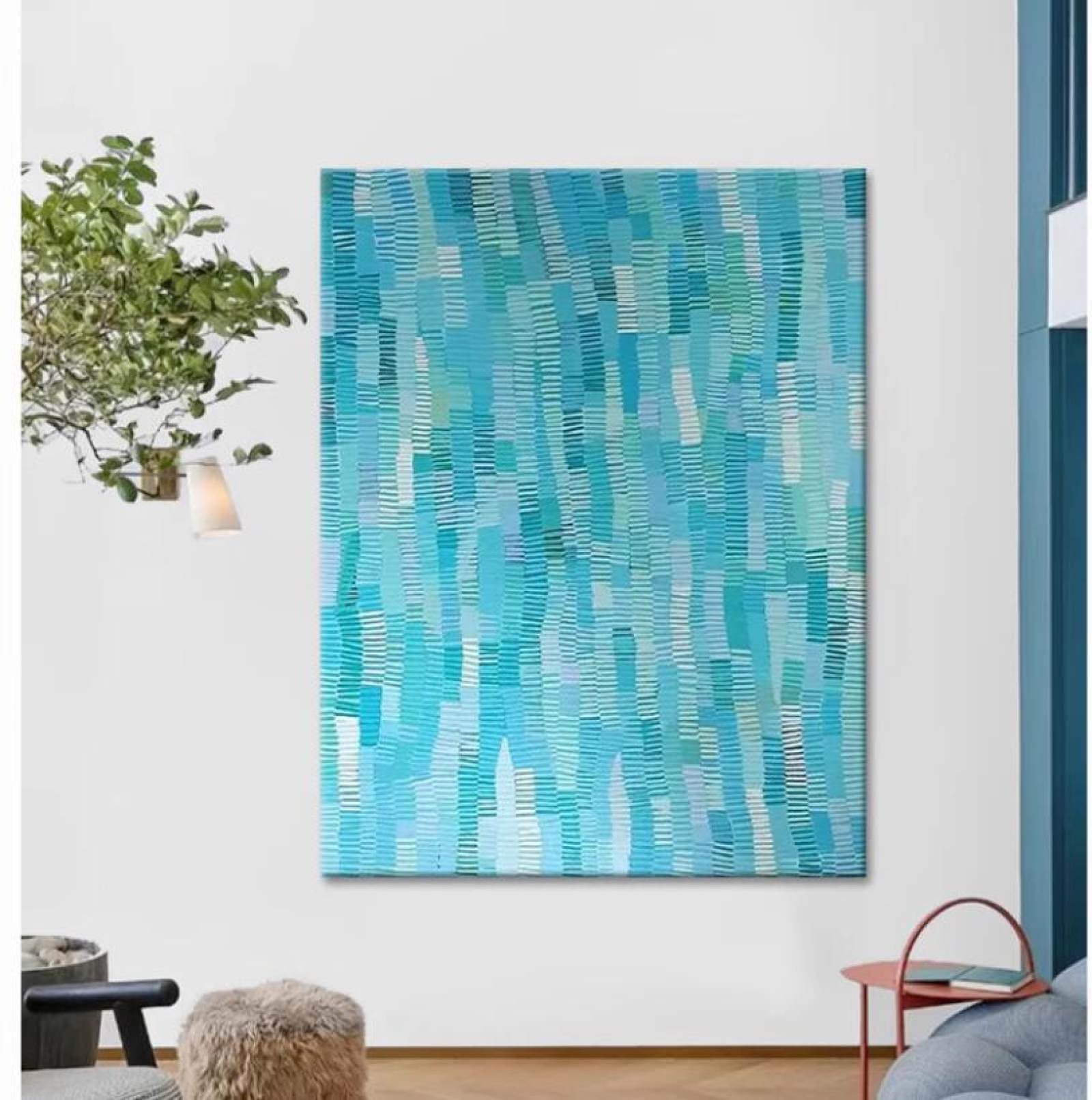 Peinture à l'huile sur toile abstraite et moderne peinte à la main luxe